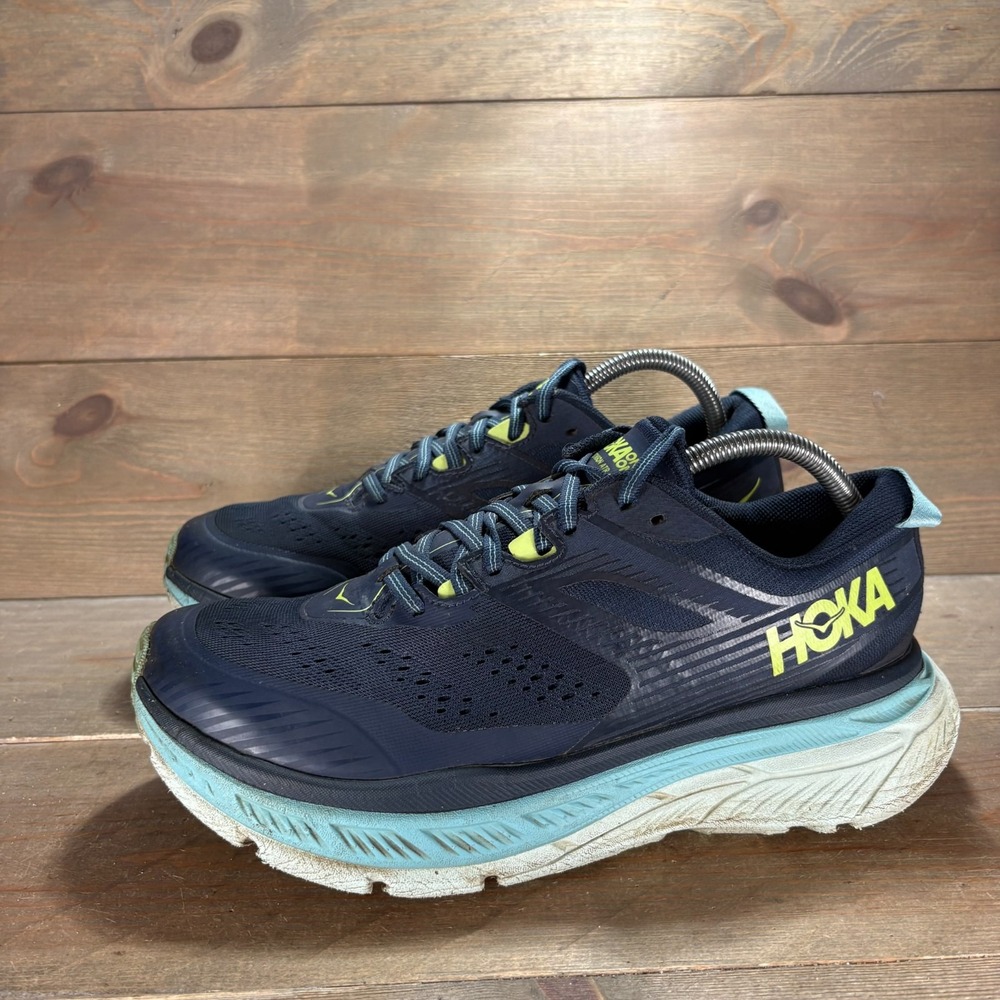 Hoka One Stinson ATR 6 Womens size 9.5 shoes Blue Mesh running sneakers